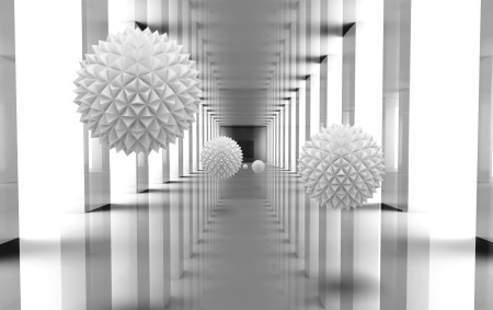 Фотообои Тоннель со сферами