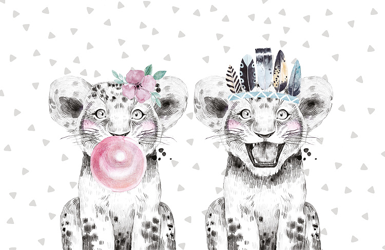 Фотообои львята