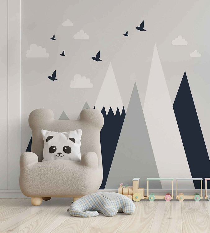 Фотообои 1090410257 в синем оттенке