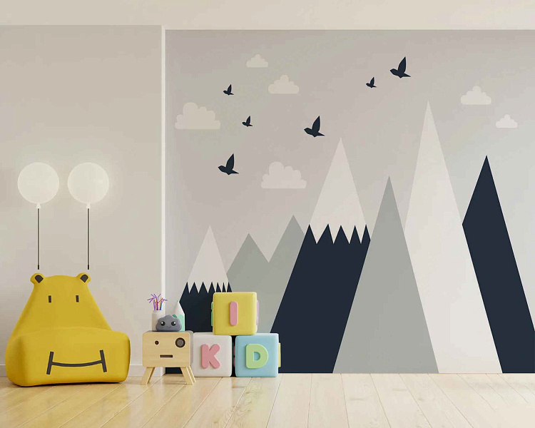 Фотообои 1090410257 в синем оттенке