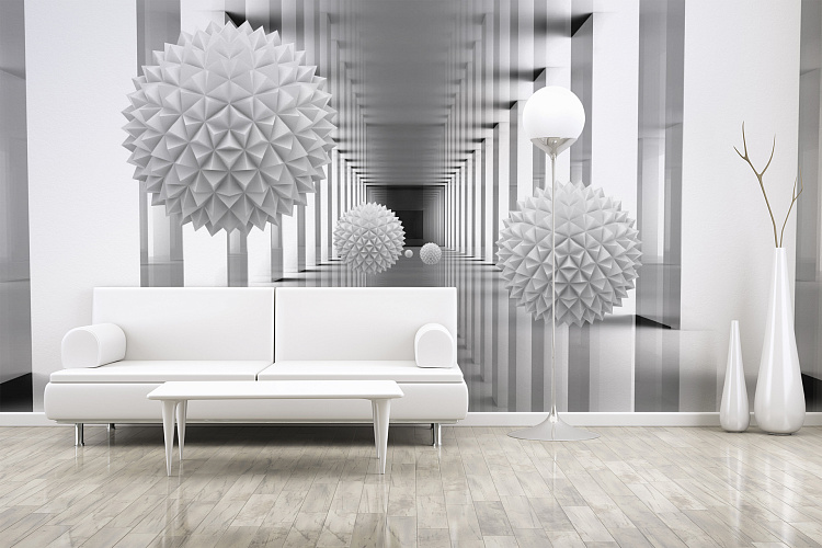 Фотообои Тоннель со сферами